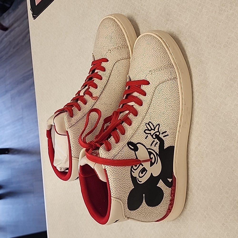 🐭❤️ Coach Disney Mickey X Keith Haring High Top Sneaker 11D New without box